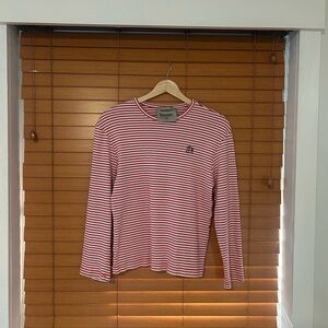 Lisa Says Gah - Red & White Striped Long Sleeve Shirt